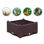 80X51CM Garden Plastic Planter Box with Legs