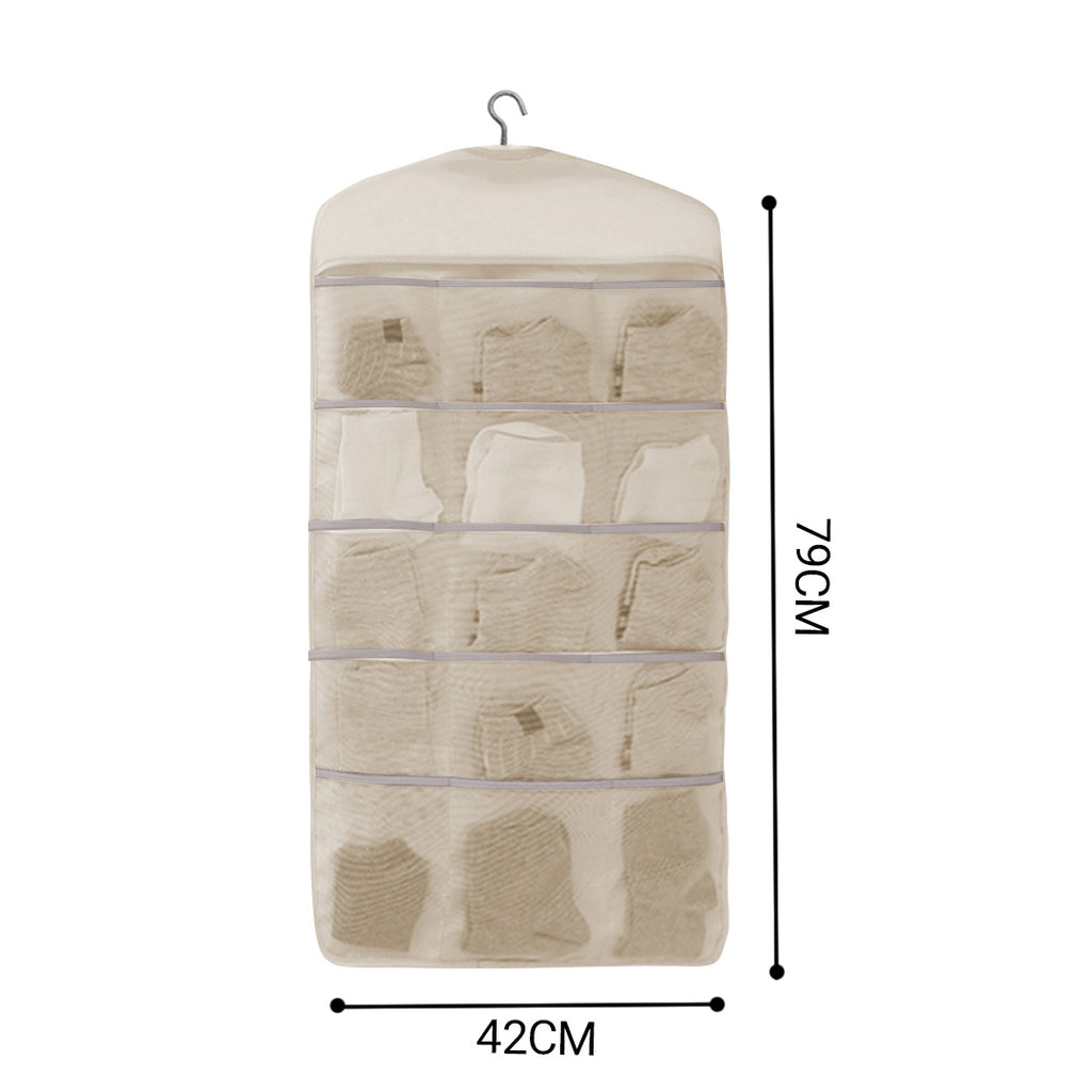 White Dual Hanging Storage Bag