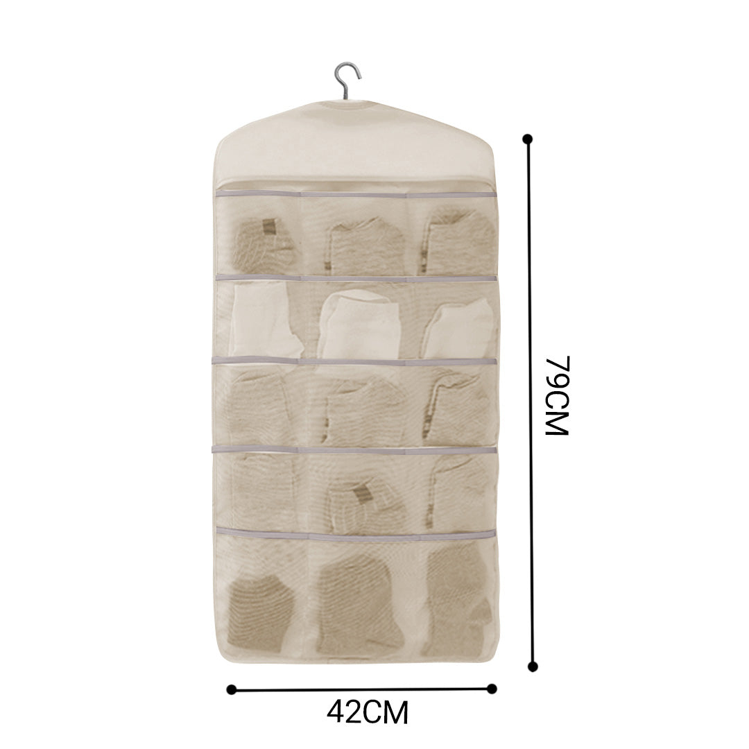 White Dual Hanging Storage Bag