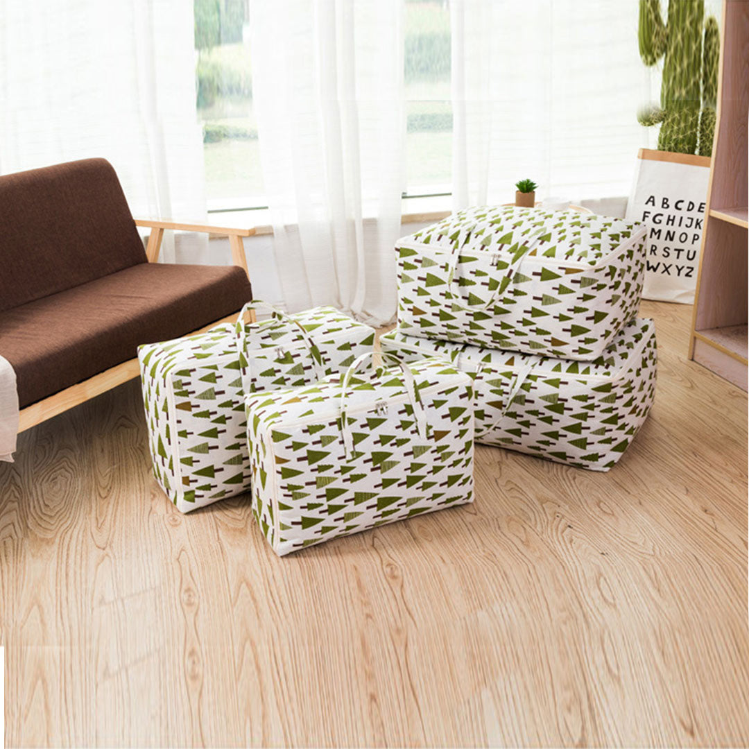 Green Tree Medium Storage Luggage Bag