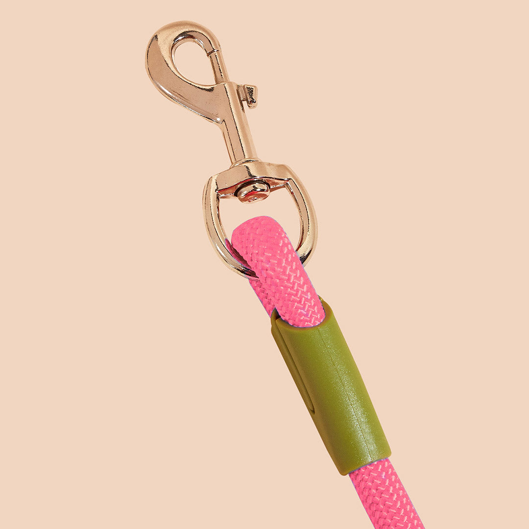 220cm Pink Multifunction Pet Leash