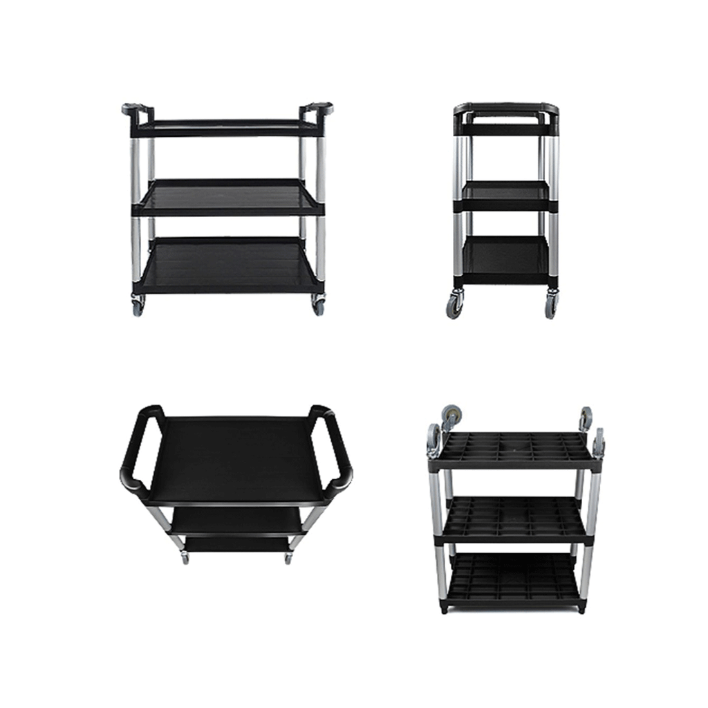 3 Tier Multifunctional Utility Cart Black
