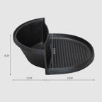 2 in 1 Cast Iron Ribbed Skillet and Steamboat