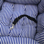 Portable Soft Padded Car Seat Dog Carrier Bed Blue