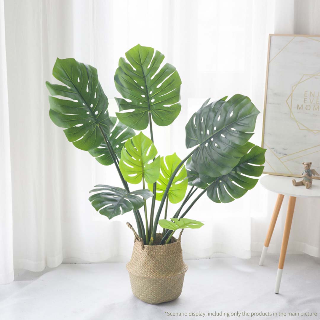 113cm Artificial Potted Turtle Back Plant