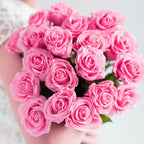 10pcs Artificial Silk Flower Rose Bouquet Pink