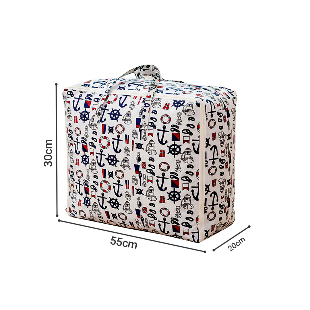 Nautical Icon Medium Storage Luggage Bag