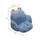 Blue Deer Shape Seat Cushion