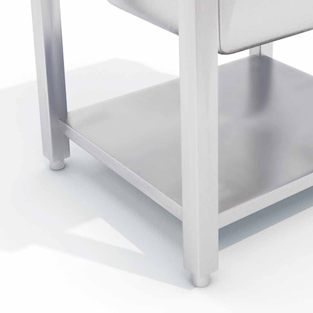 Commercial Stainless Steel Work Sink 70*70*85cm