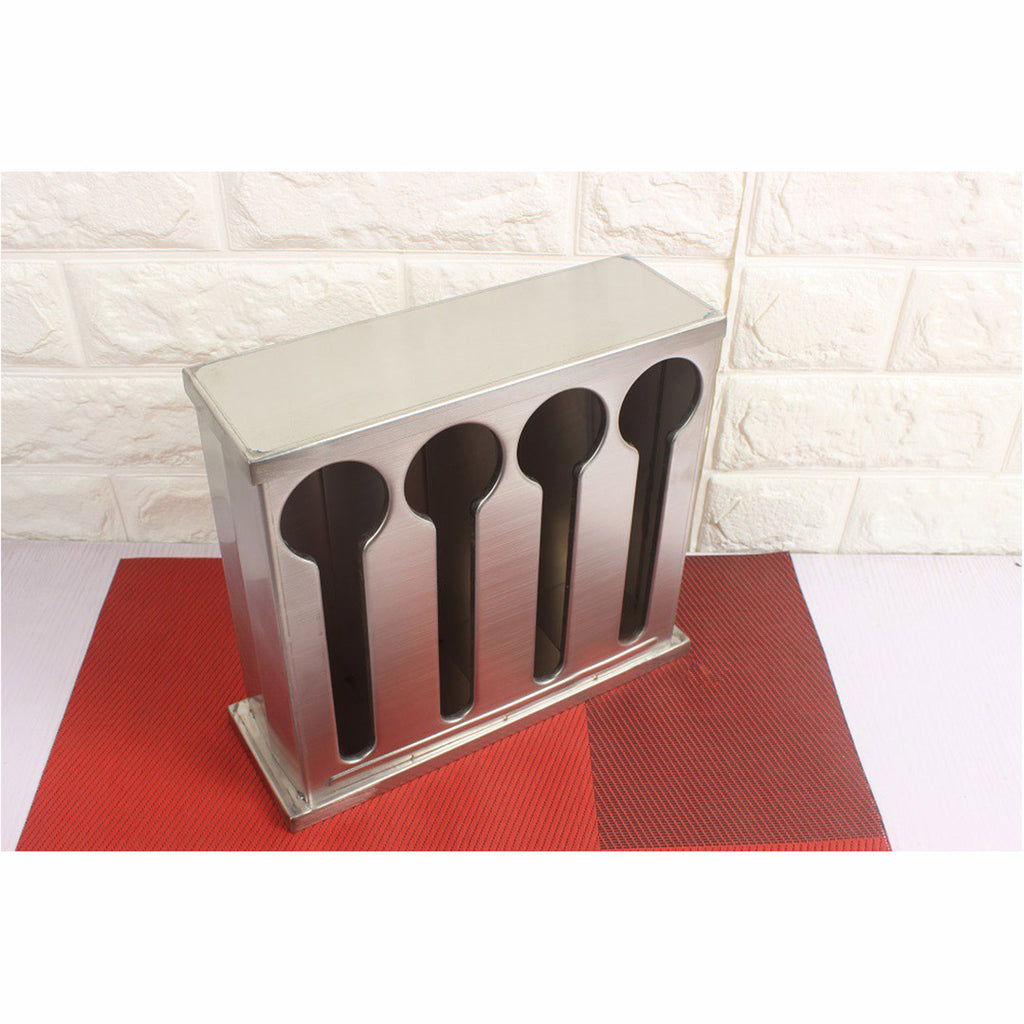 Stainless Steel Buffet Utensil Holder 4 Holes