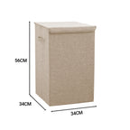 Beige Medium Laundry Hamper Storage Box