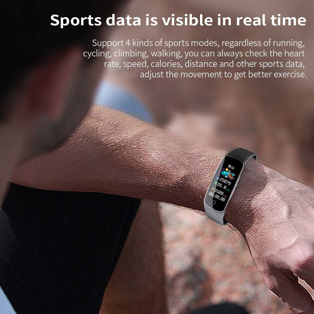Smart Watch Fitness Tracker Blue
