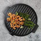 30CM Round Cast Iron Grill Plate