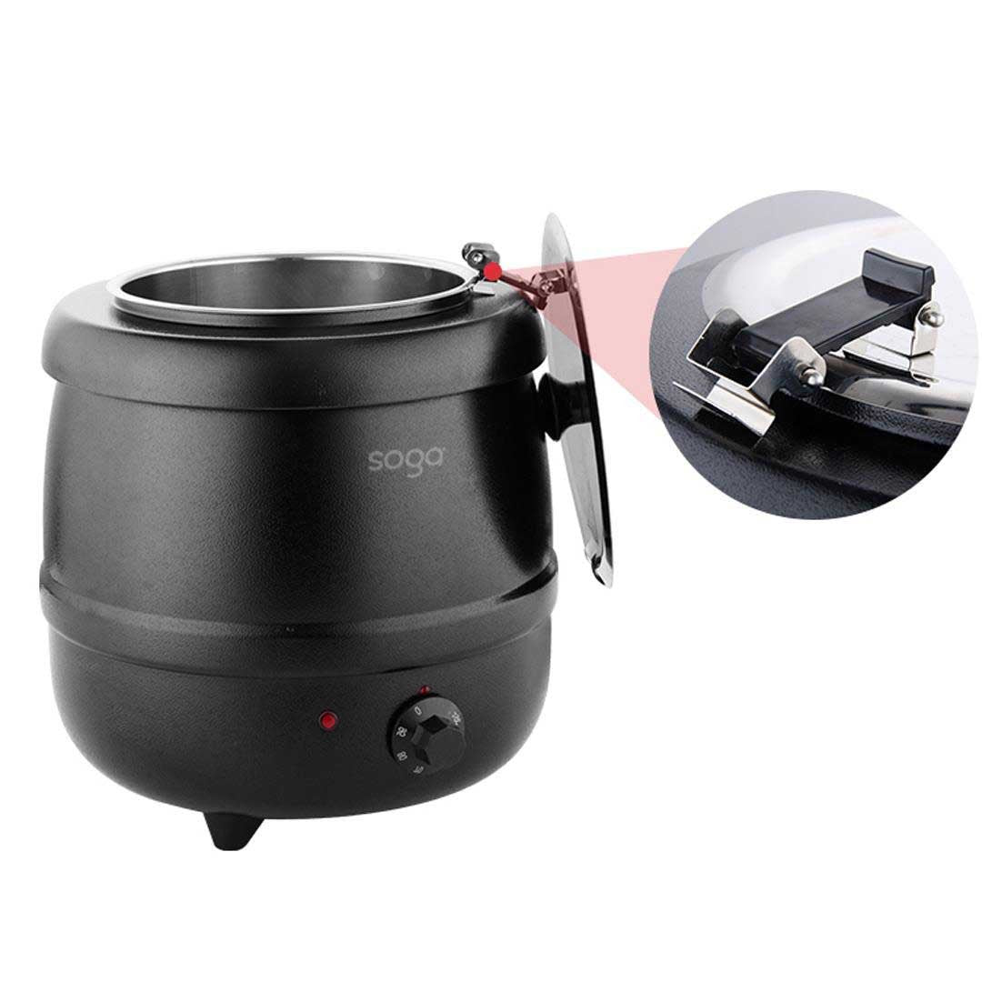 10L Commercial Electric Soup Maker Black