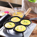 4 Mold Multi-Portion Cast Iron Fry Pan