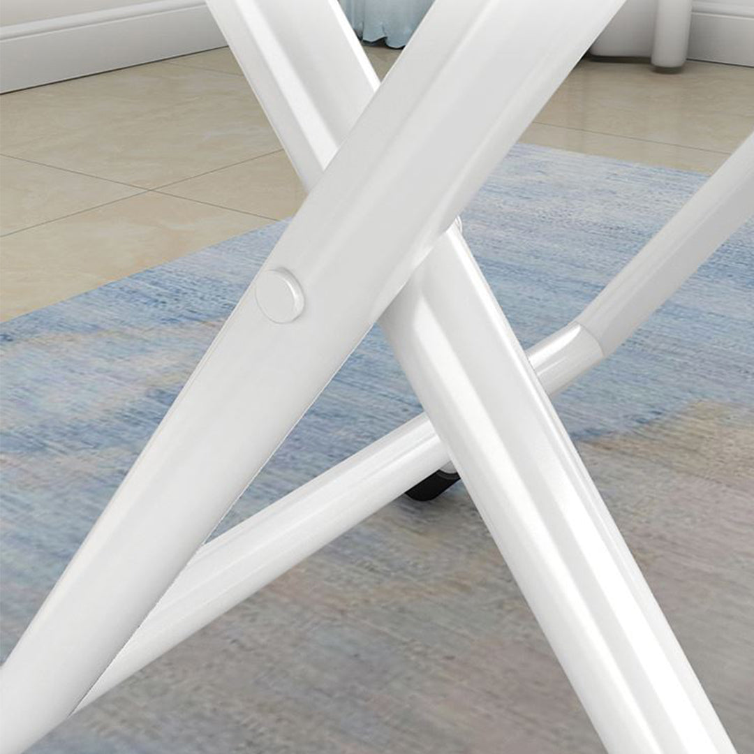 Black Foldable Portable Standing Legs Square Table