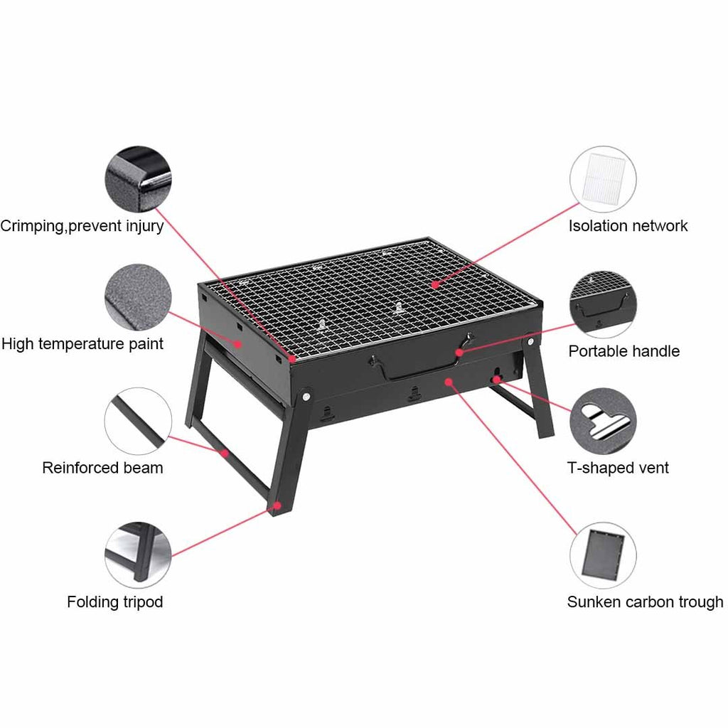 Portable Mini Folding Box-type Grill