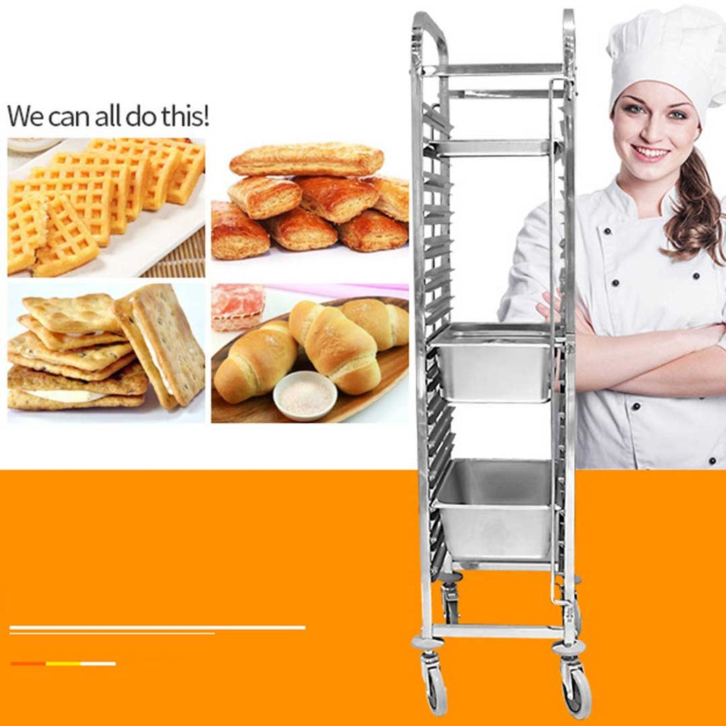 Gastronorm Trolley 16 Tier Stainless Steel Suits GN 1/1 Pans