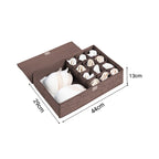 Coffee Flip Top Underwear Storage Box