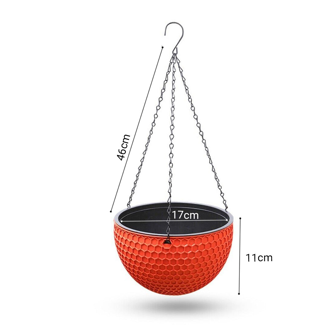 Red Small Hanging Flower Pot