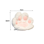 70cm White Paw Shape Cushion