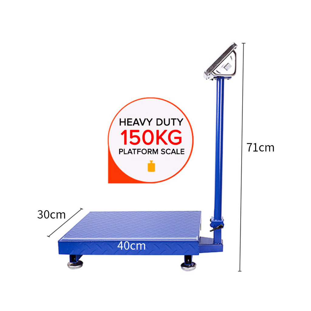 150kg Electronic Platform Scale Blue