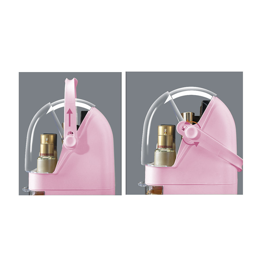 3 Tier Pink Countertop Cosmetic Storage Organiser