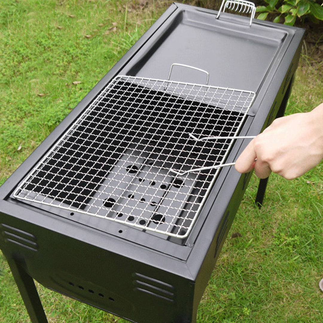 66cm Portable Folding Thick Box-Type Charcoal Grill
