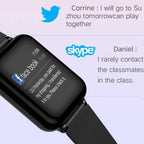 Waterproof Smart Watch Tracker Black