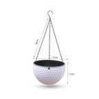 White Small Hanging Flower Pot