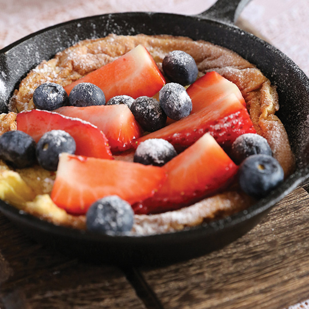 SOGA 26cm Round Cast Iron Frying Pan Skillet with Handle