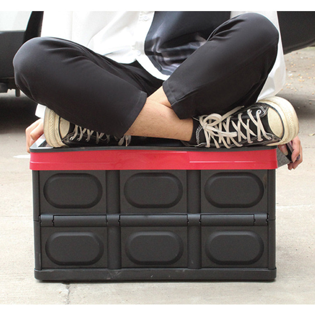 56L Collapsible Car Trunk Storage Box Black