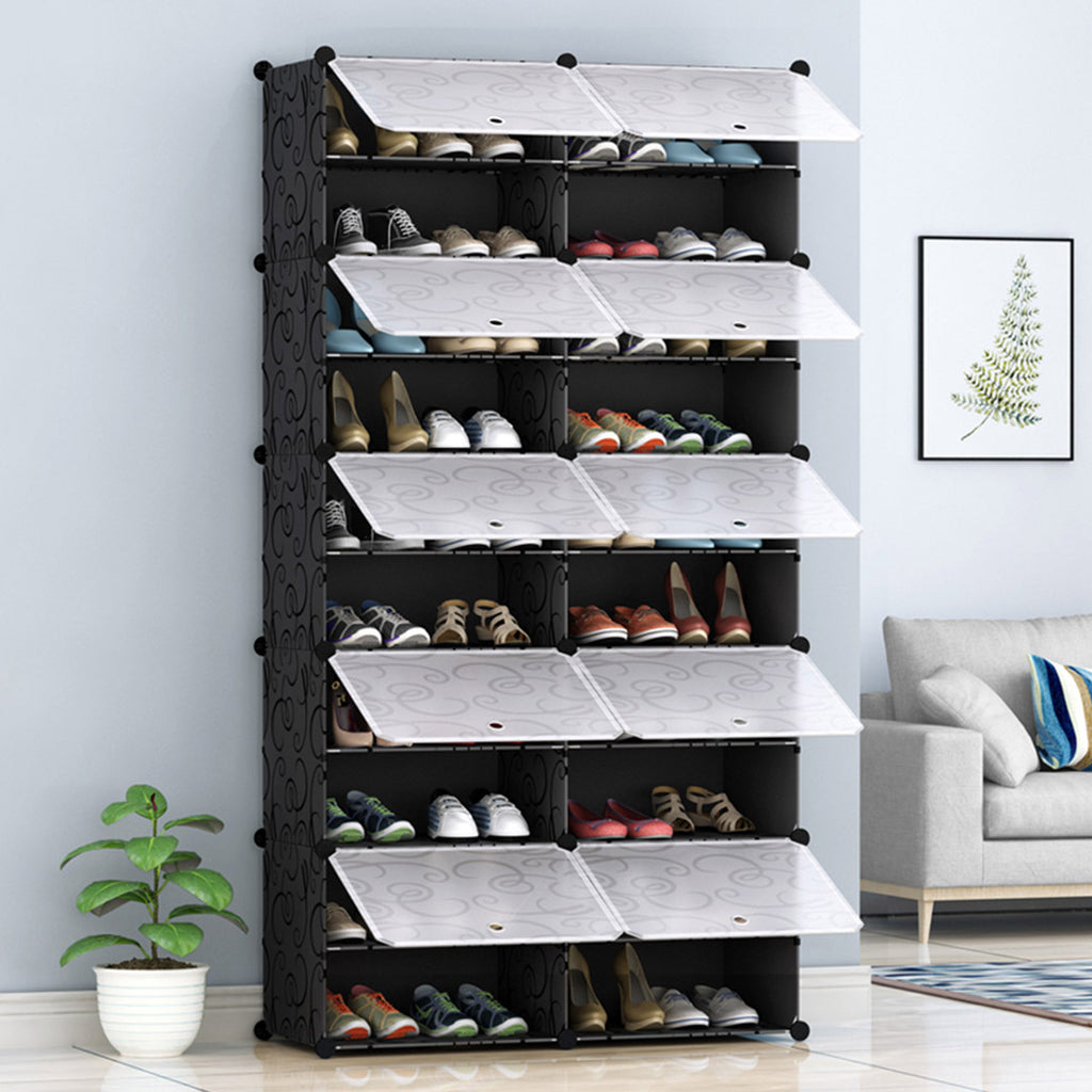 10 Tier 2 Column Shoe Rack Organizer