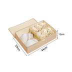 SOGA Beige Flip Top Underwear Storage Box