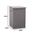 Grey Large Laundry Laundry Hamper Storage Box