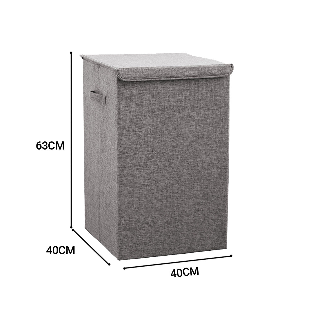 Grey Large Laundry Laundry Hamper Storage Box