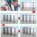 4 Tier Stainless Steel Display Shelf 180CM