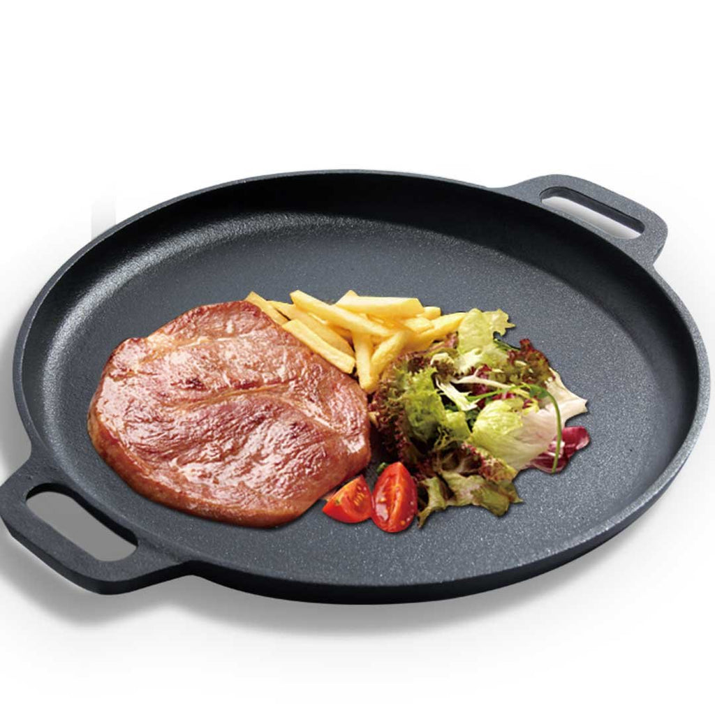Cast Iron Sizzle Frying Pan 35cm