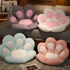 70cm Mint Blue Paw Shape Cushion