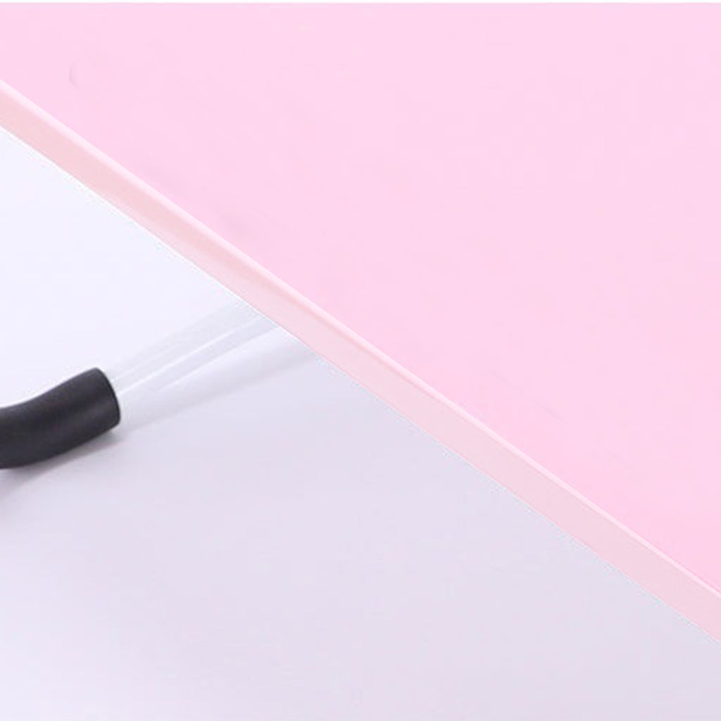 Pink Foldable Study Bed Table Adjustable Portable Desk Stand