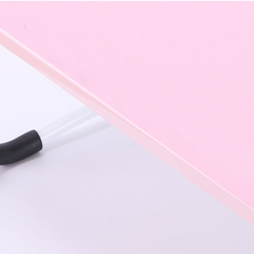 Pink Foldable Study Bed Table Adjustable Portable Desk Stand