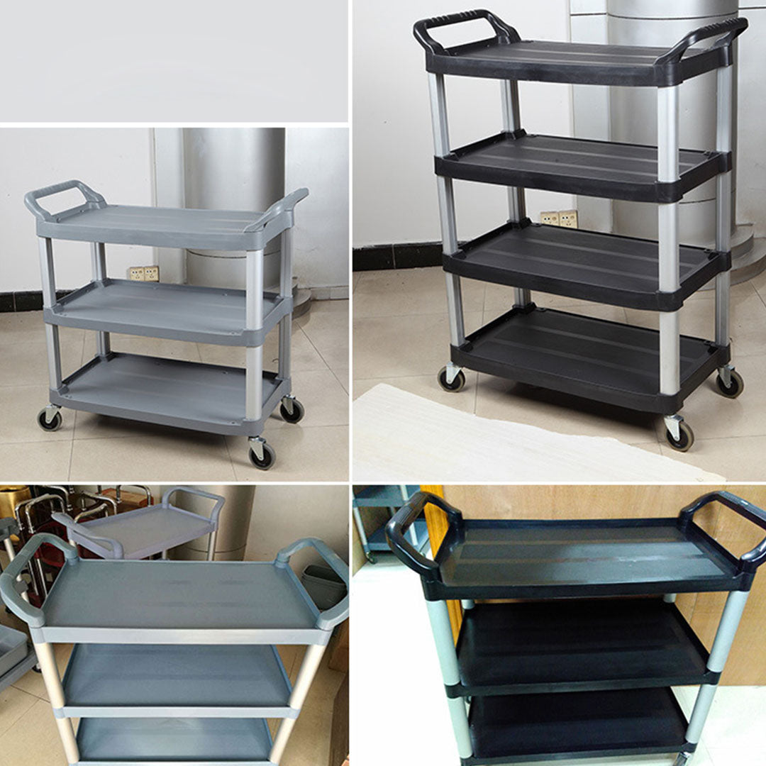 4 Tier Multifunctional Utility Cart Black