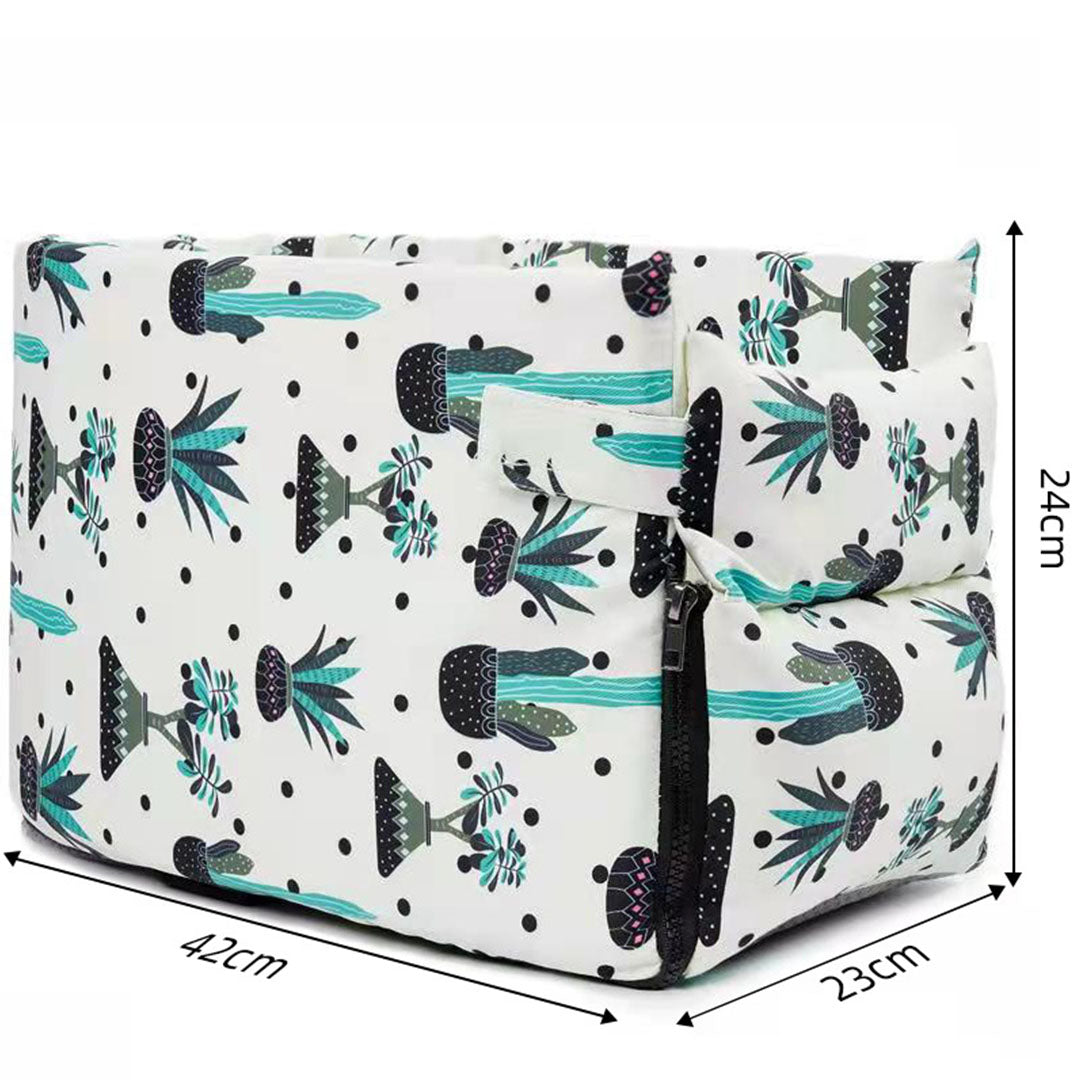 Car Pet Bag with Botanical Print