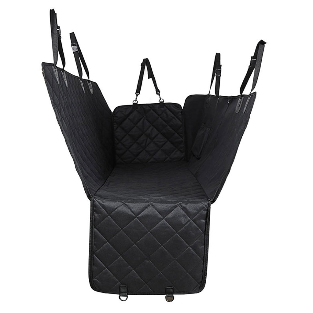 600D Oxford Waterproof Pet Back Seat Mat Black