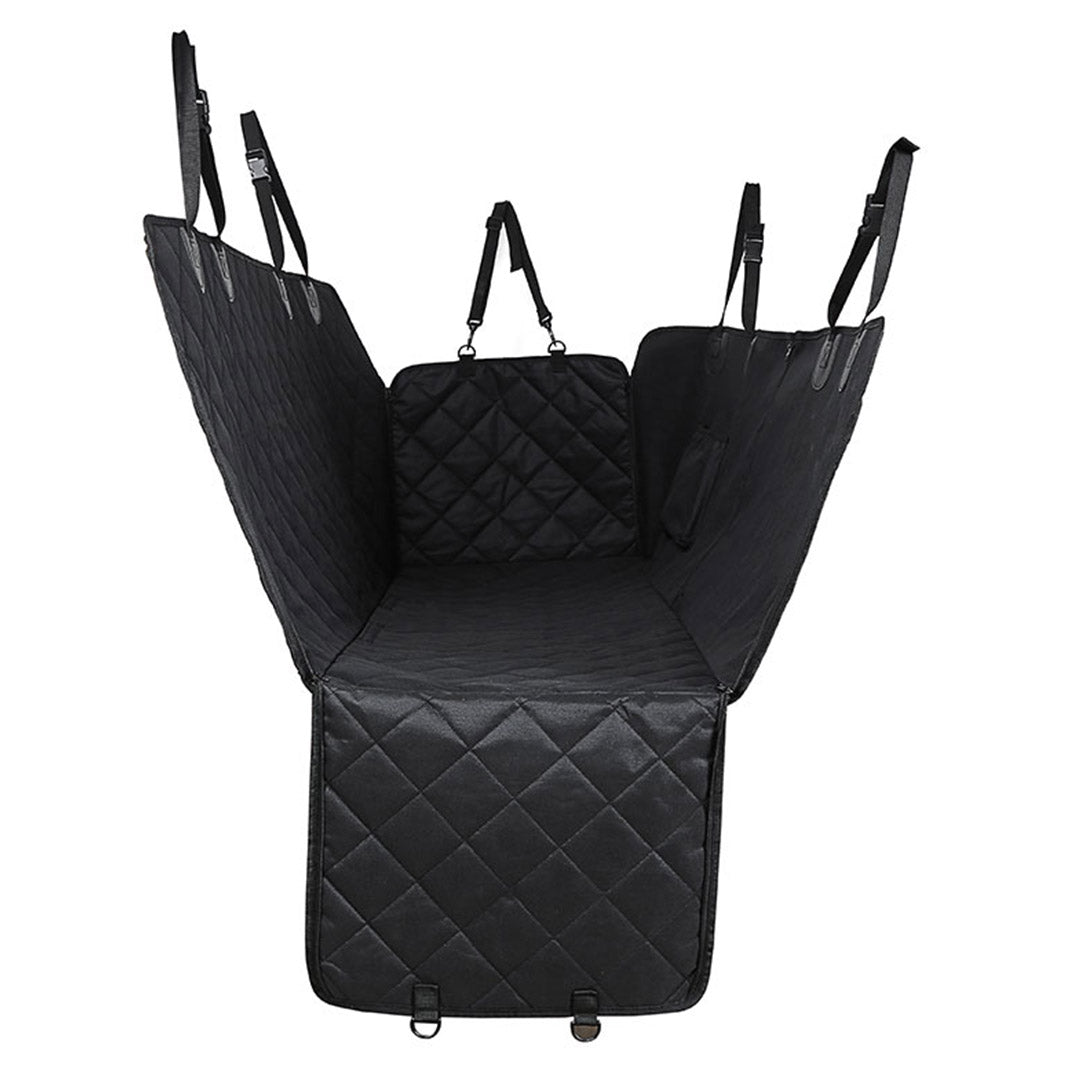 600D Oxford Waterproof Pet Back Seat Mat Black
