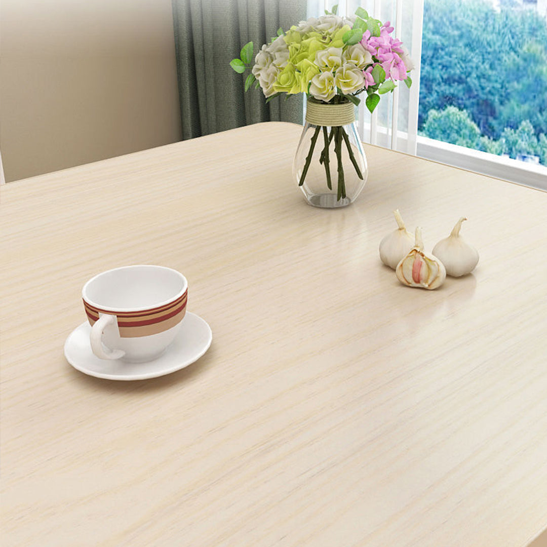 White Foldable Portable Standing Legs Square Table