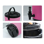 10L Stainless Steel Milk Tea Barrel with Faucet Pink