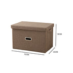Coffee Small Foldable Canvas Storage Box