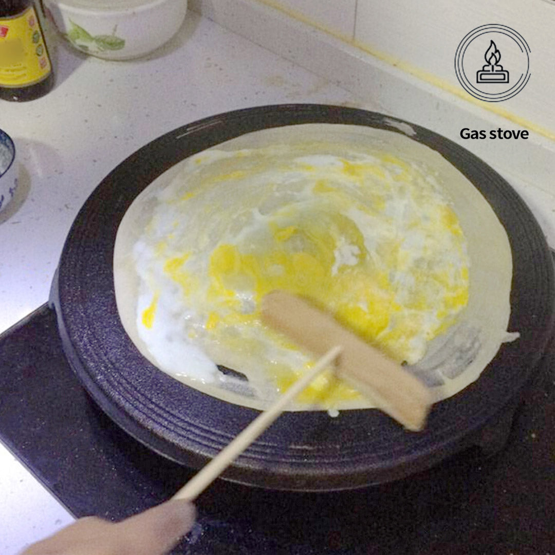33cm Reversible Cast Iron Crepe Pan
