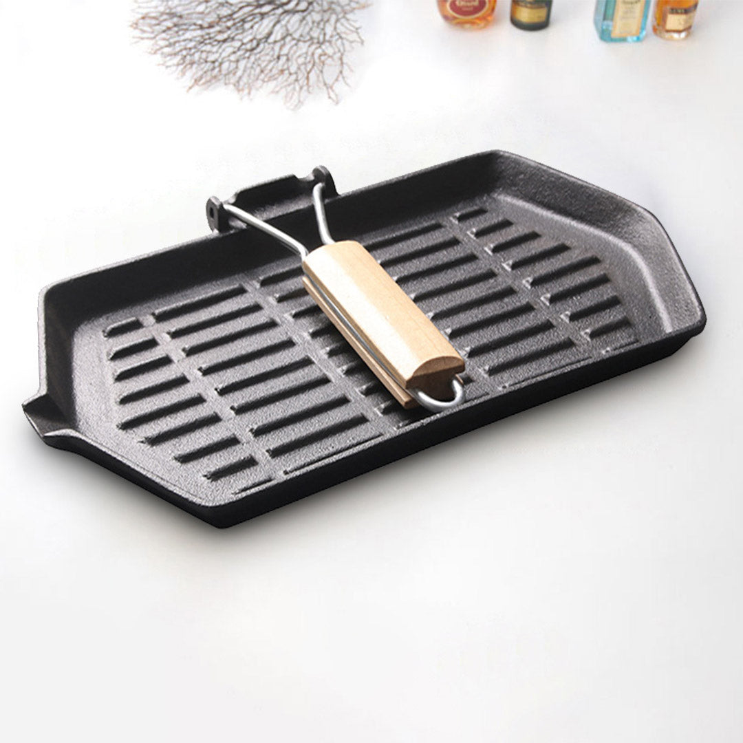 Rectangular Cast Iron Griddle Pan